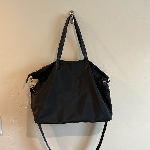 Madden Girl Black Overnight Tote Bag Crossbody XL - Picture 8 of 8